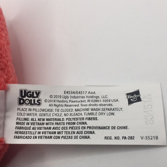 Ugly Dolls Moxy To Go Pink Plush Stuffed Toy Keychain Backpack Clip Hasb… - Picture 6 of 7